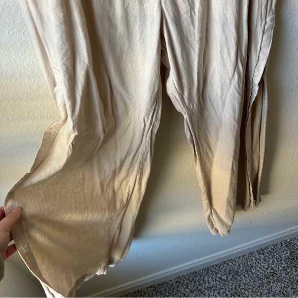 Abercrombie & Fitch Linen Wide Leg Pants with Side Slits - Picture 10 of 10
